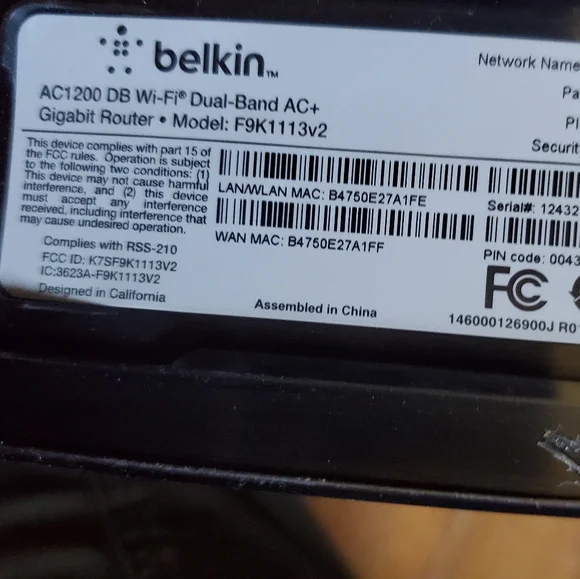 Belkin Router - Picture 2 of 3